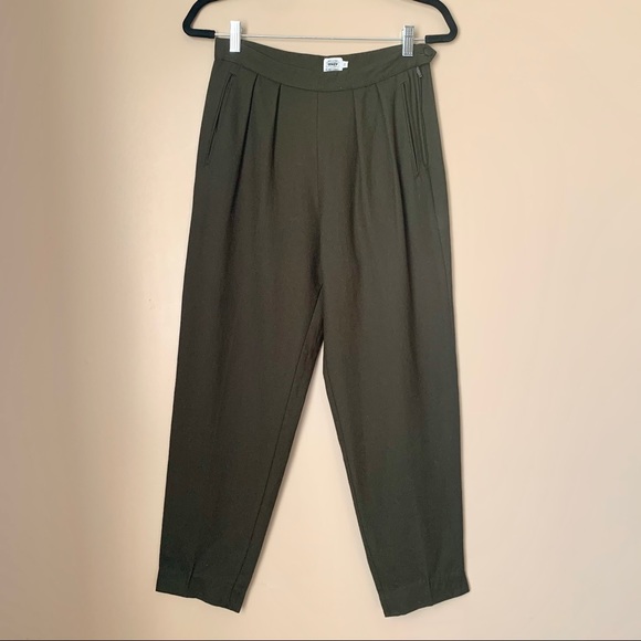 Sisley Pants - Vintage Sisley | High-waisted wool trousers